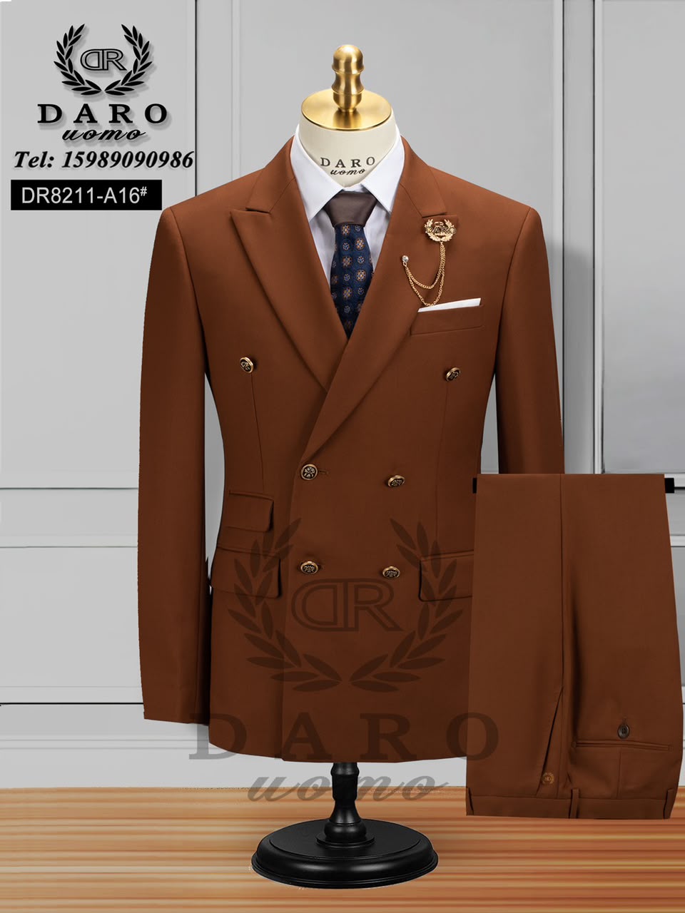 Premium Daro Double Breasted Men's Suit