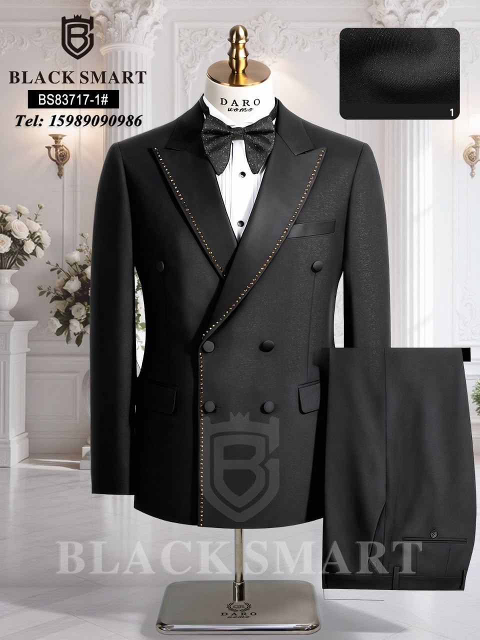 Double Breasted Daro Men's Wedding Suit
