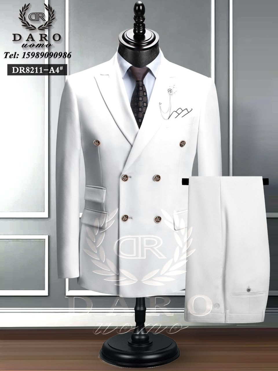 Premium Daro Double Breasted Men's Suit