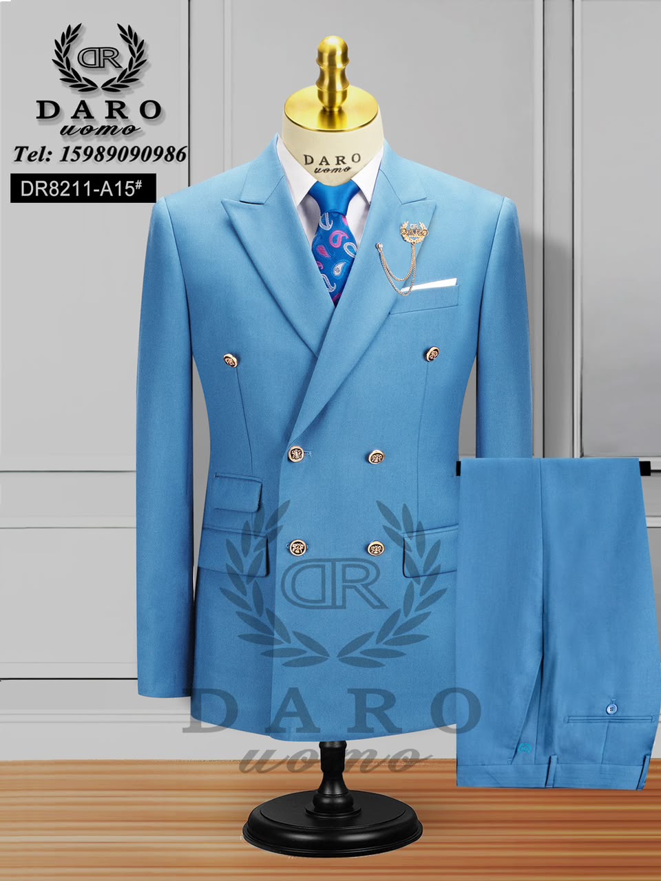 Premium Daro Double Breasted Men's Suit