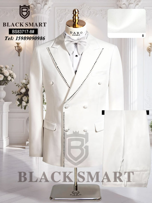 Double Breasted Daro Men's Wedding Suit