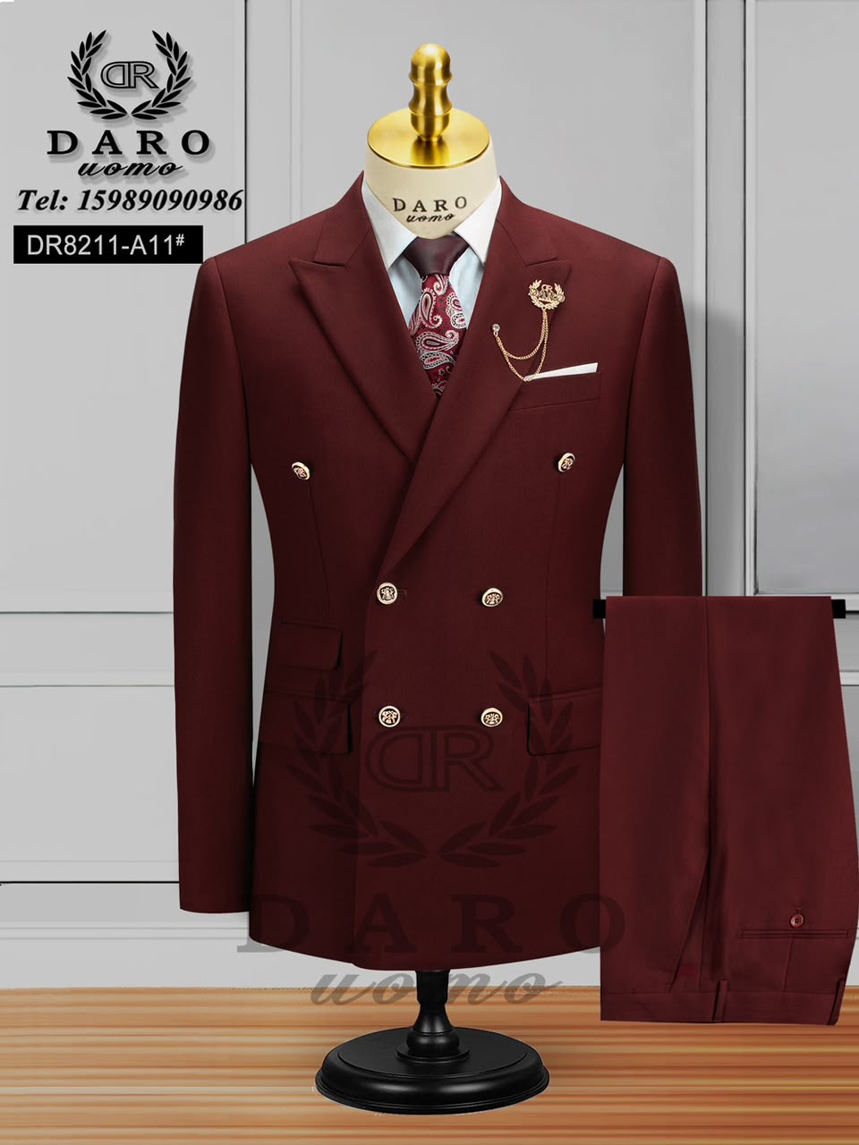 Premium Daro Double Breasted Men's Suit