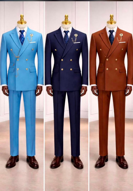 Premium Daro Double Breasted Men's Suit