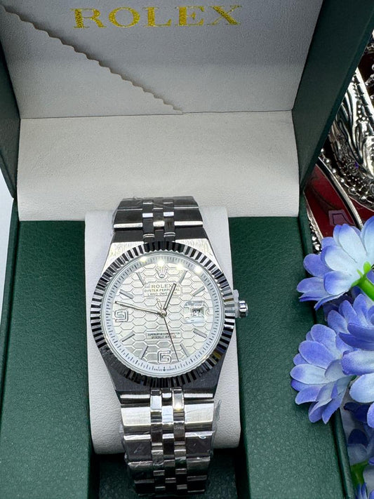 Luxury Oyster Perpetual Style Stainless Steel Watch