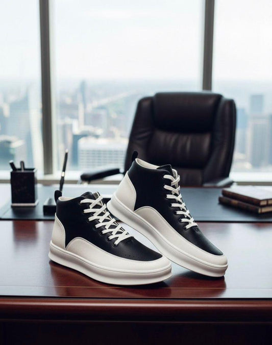 Quality Leather Long Boot Sneakers (Sizes 40-46)
