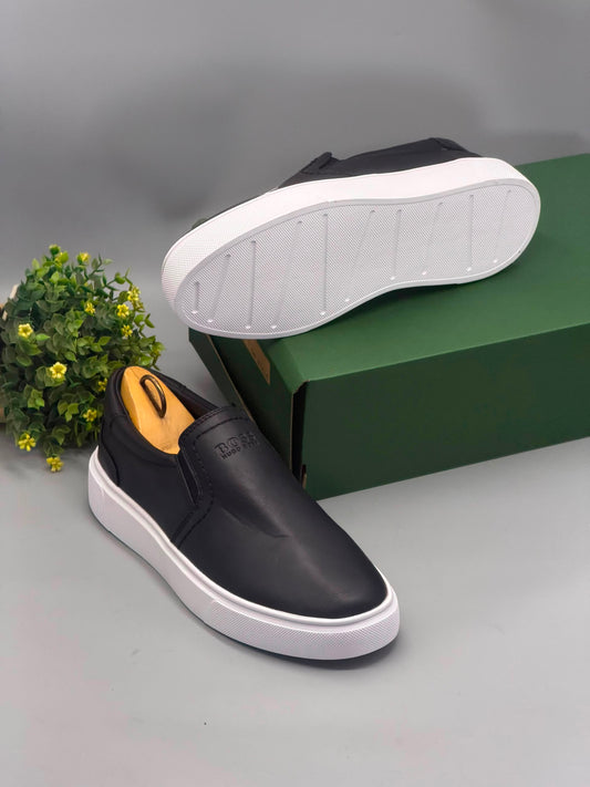 Classic Premium Sneakers | Black & Black-White (Sizes 40-46)