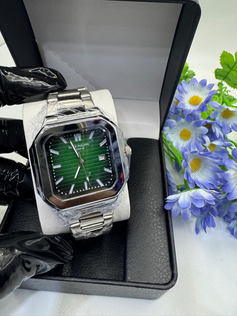 Luxury Square Dial Two-Tone Stainless Steel Men's Watch