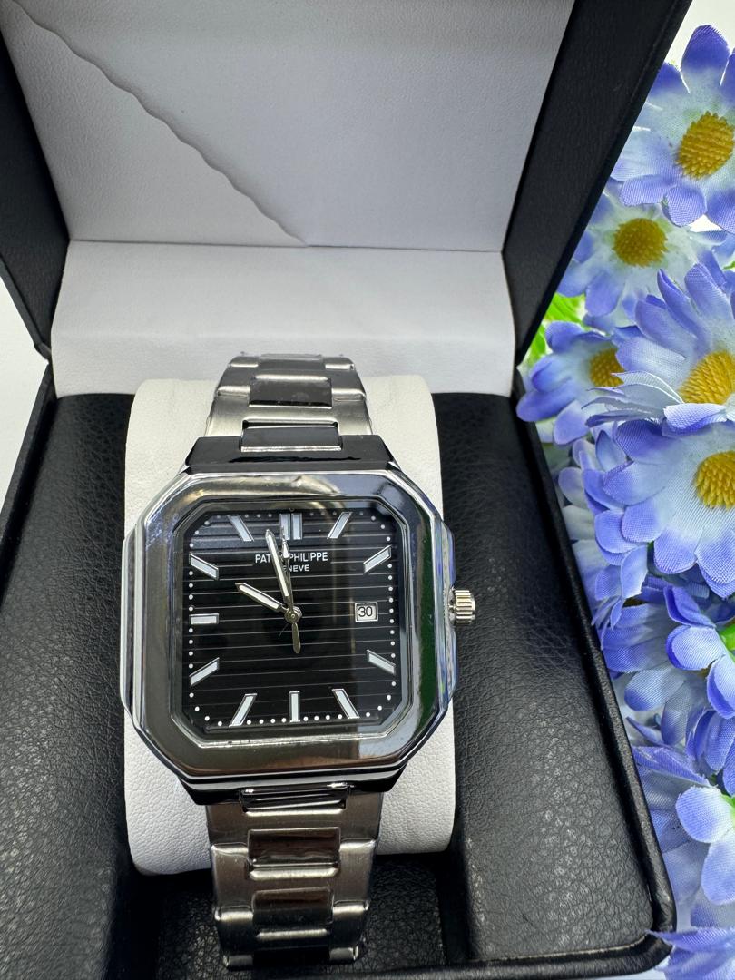 Luxury Square Dial Two-Tone Stainless Steel Men's Watch