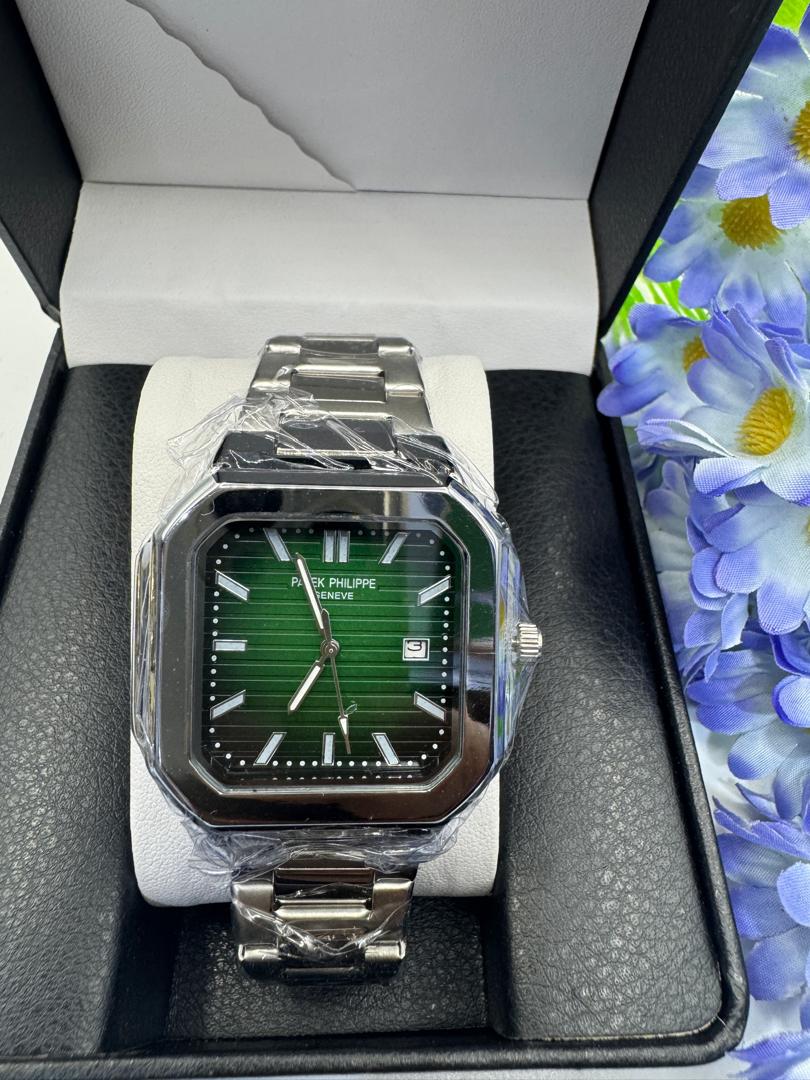 Luxury Square Dial Two-Tone Stainless Steel Men's Watch