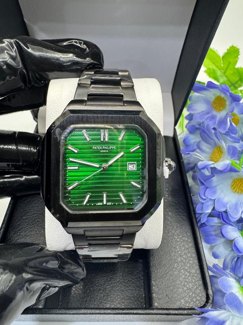 Luxury Square Dial Two-Tone Stainless Steel Men's Watch